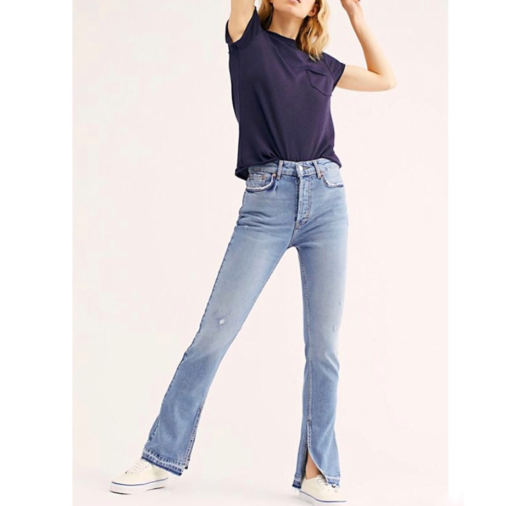 free people // NEW emmy split hem boot cut jean